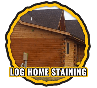 Log Home Staining